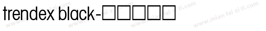 trendex black字体转换